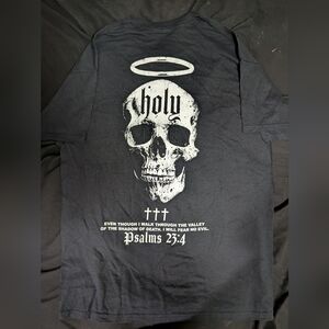 CVLA Black Graphic Skull T-Shirt